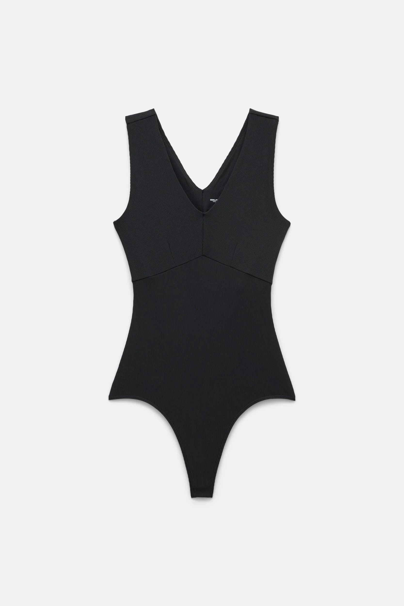 Black Amelia V-Neck Bodysuit - Image 12
