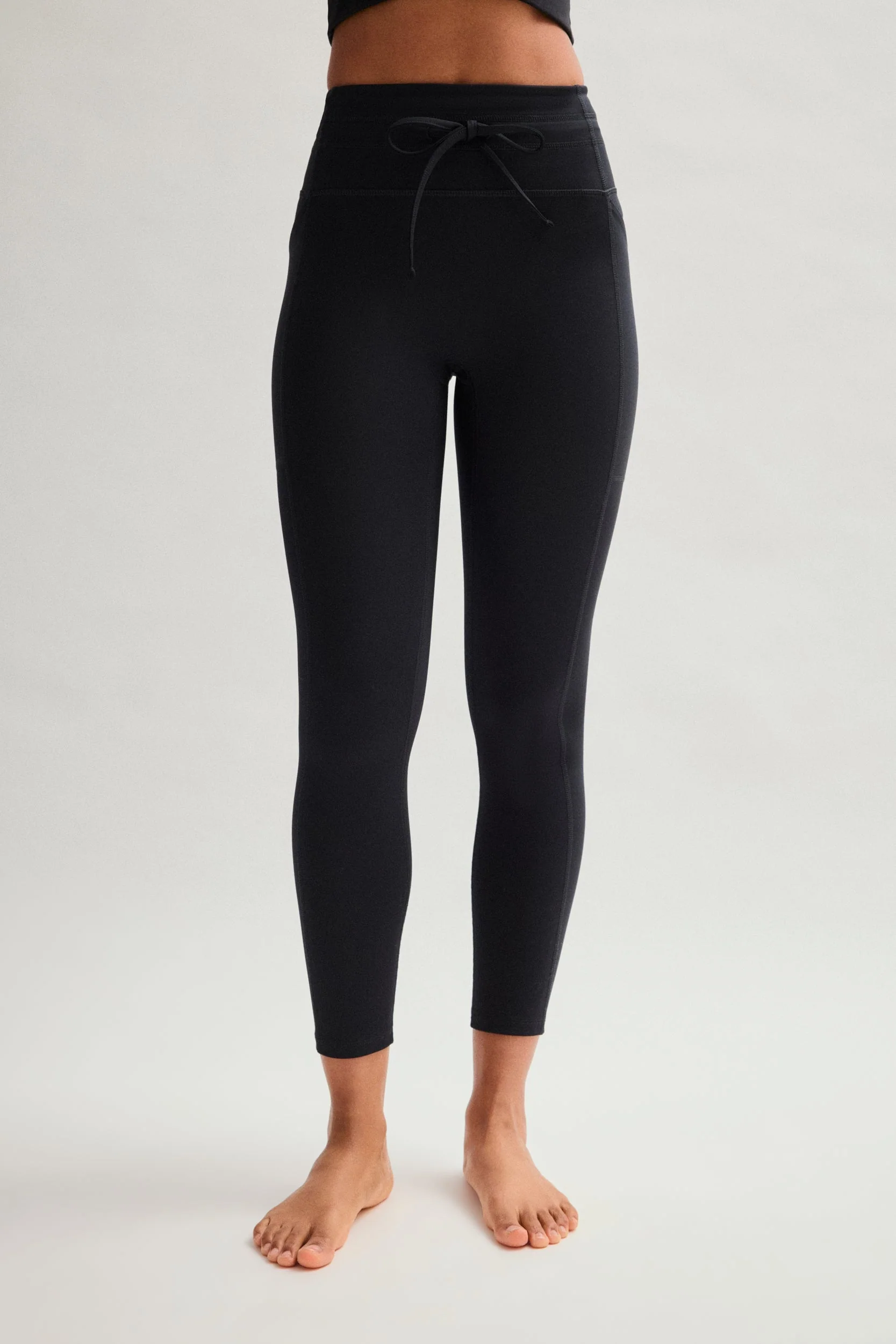 Black Compressive Drawstring Pocket Legging - Image 6