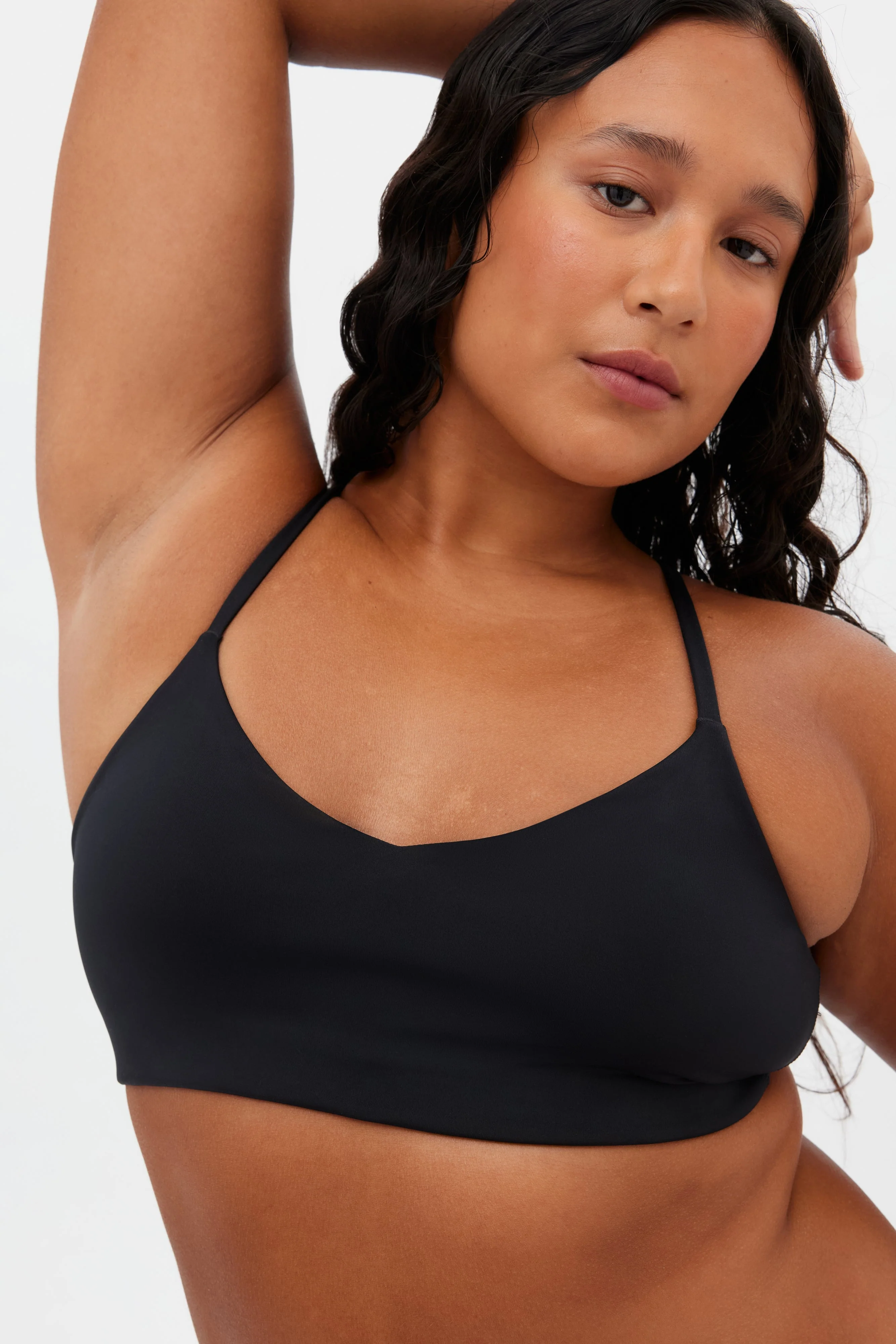 Black V Neck Bralette - Image 2