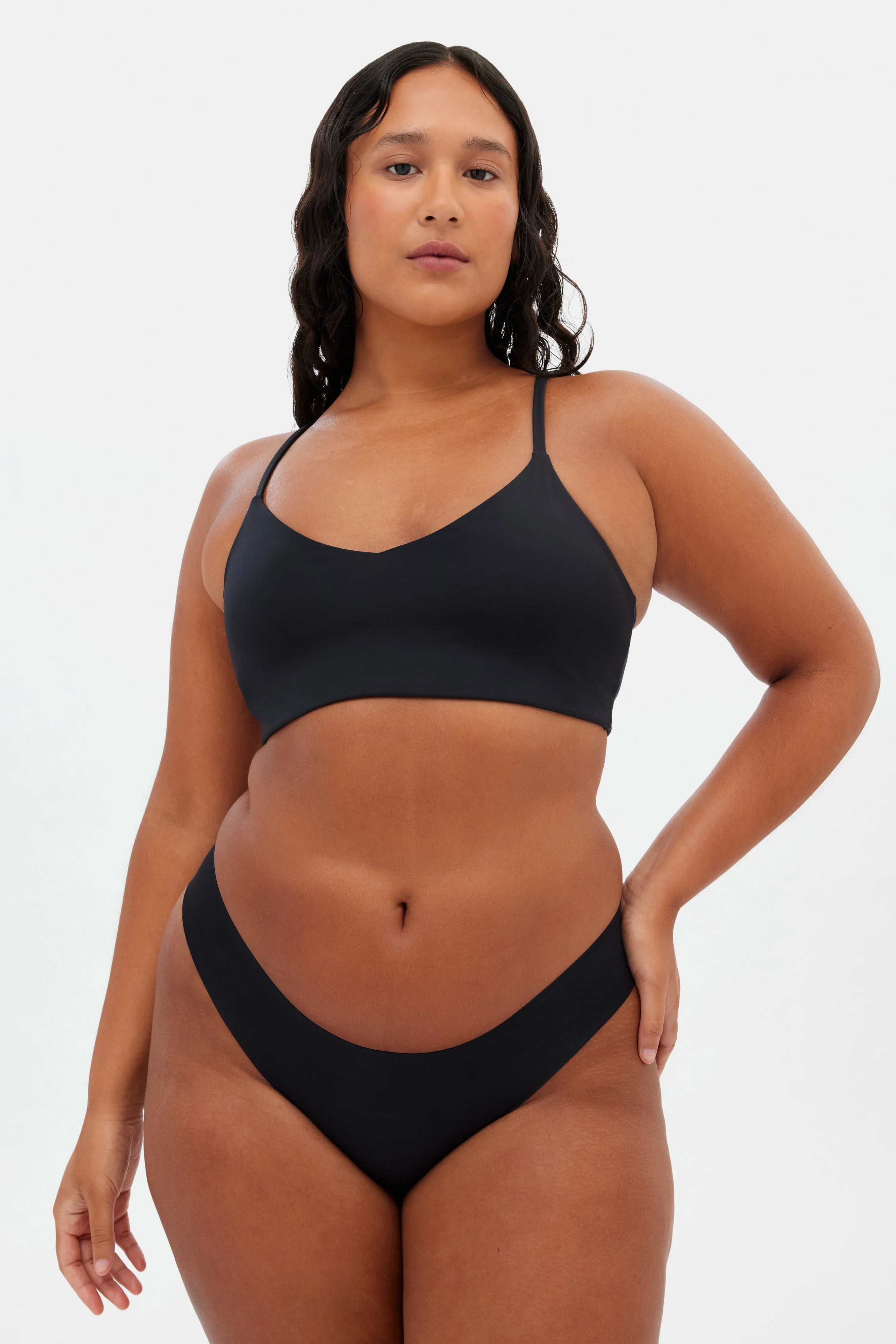 Black V Neck Bralette - Image 3