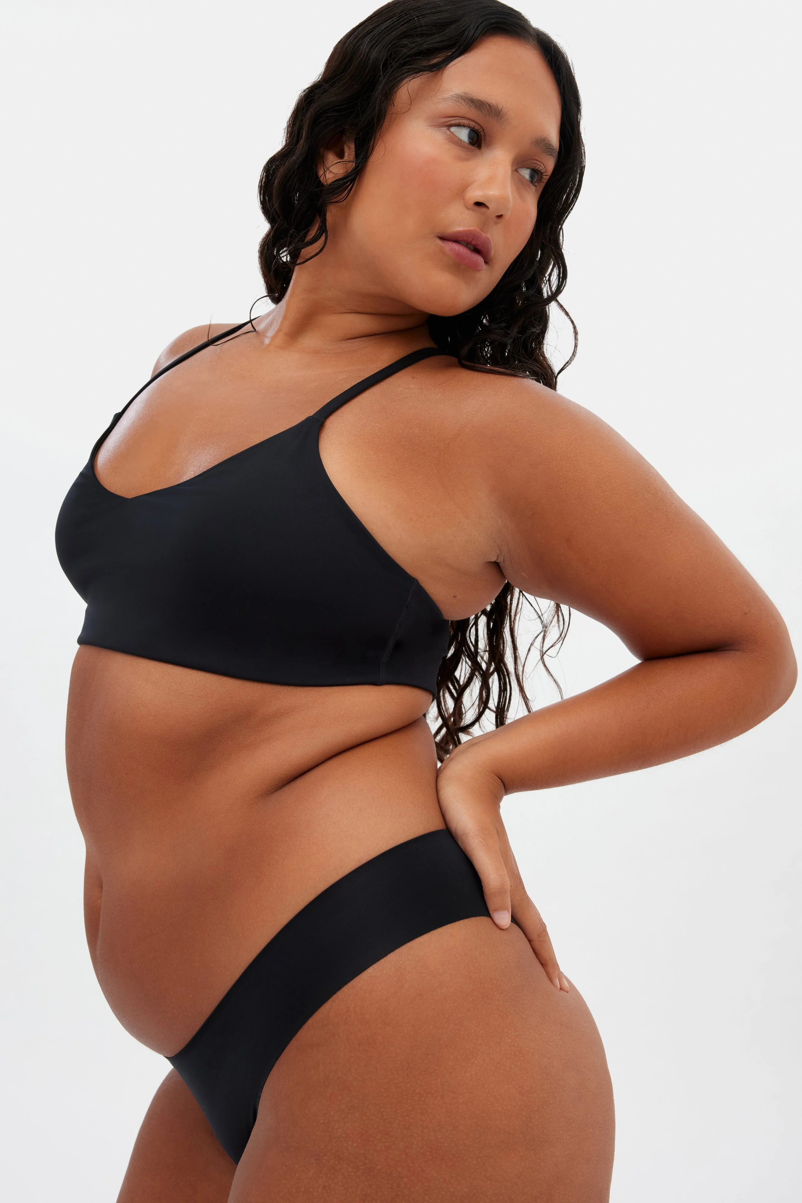 Black V Neck Bralette - Image 4