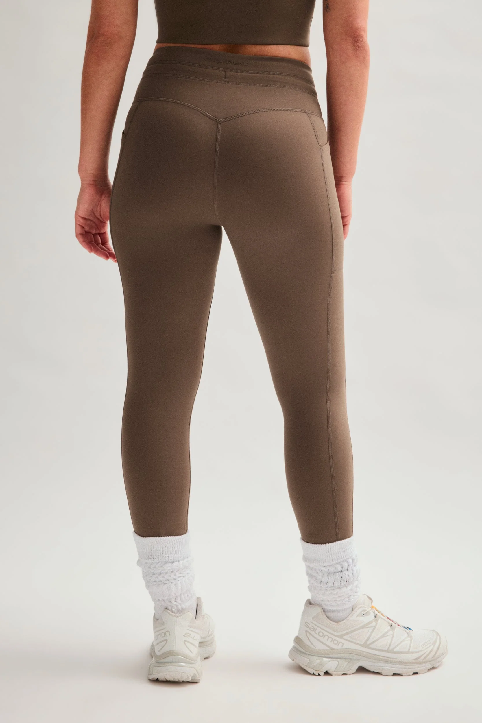 Café Compressive Drawstring Pocket Legging - Image 5