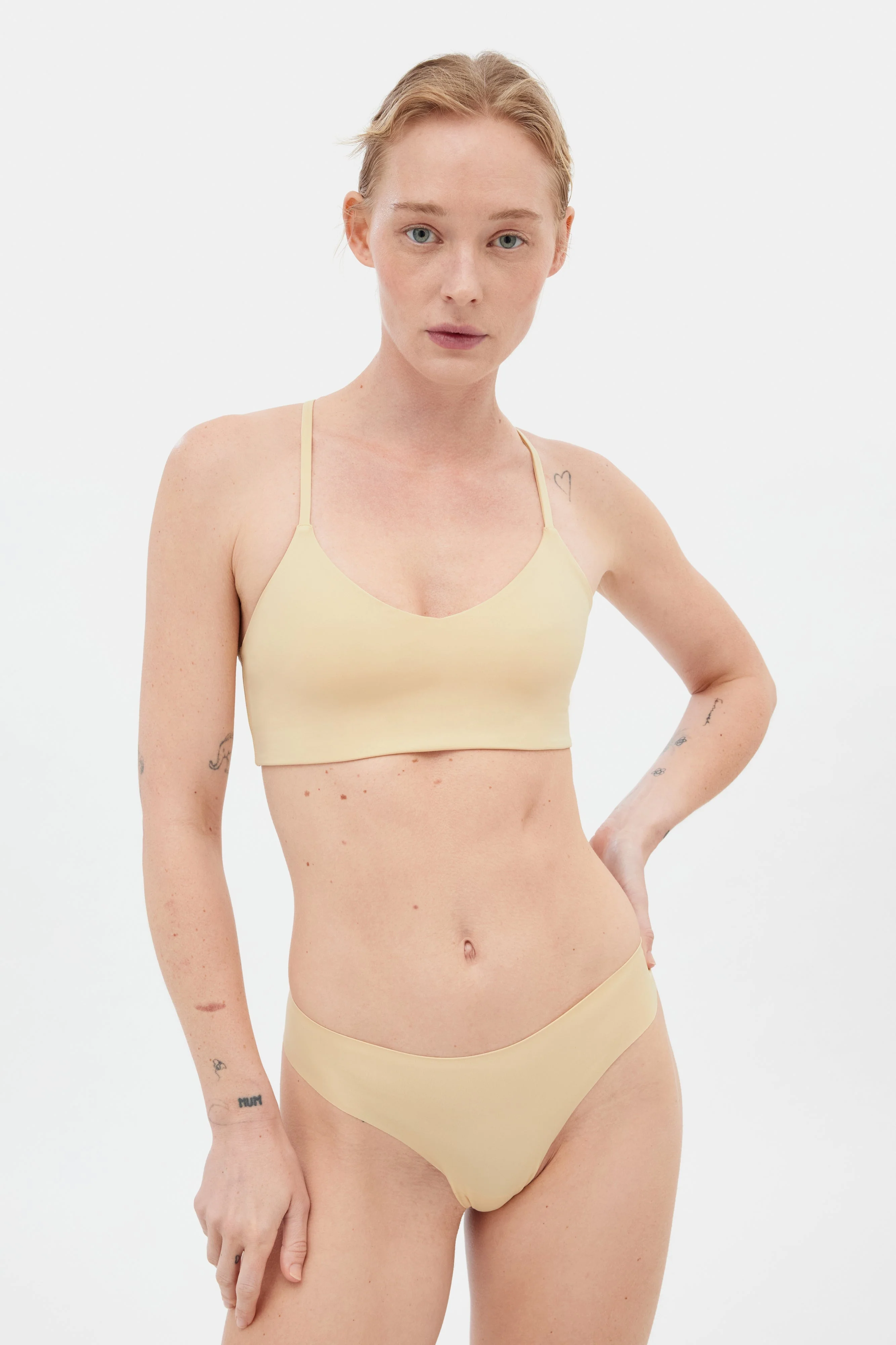 Silk V Neck Bralette - Image 2