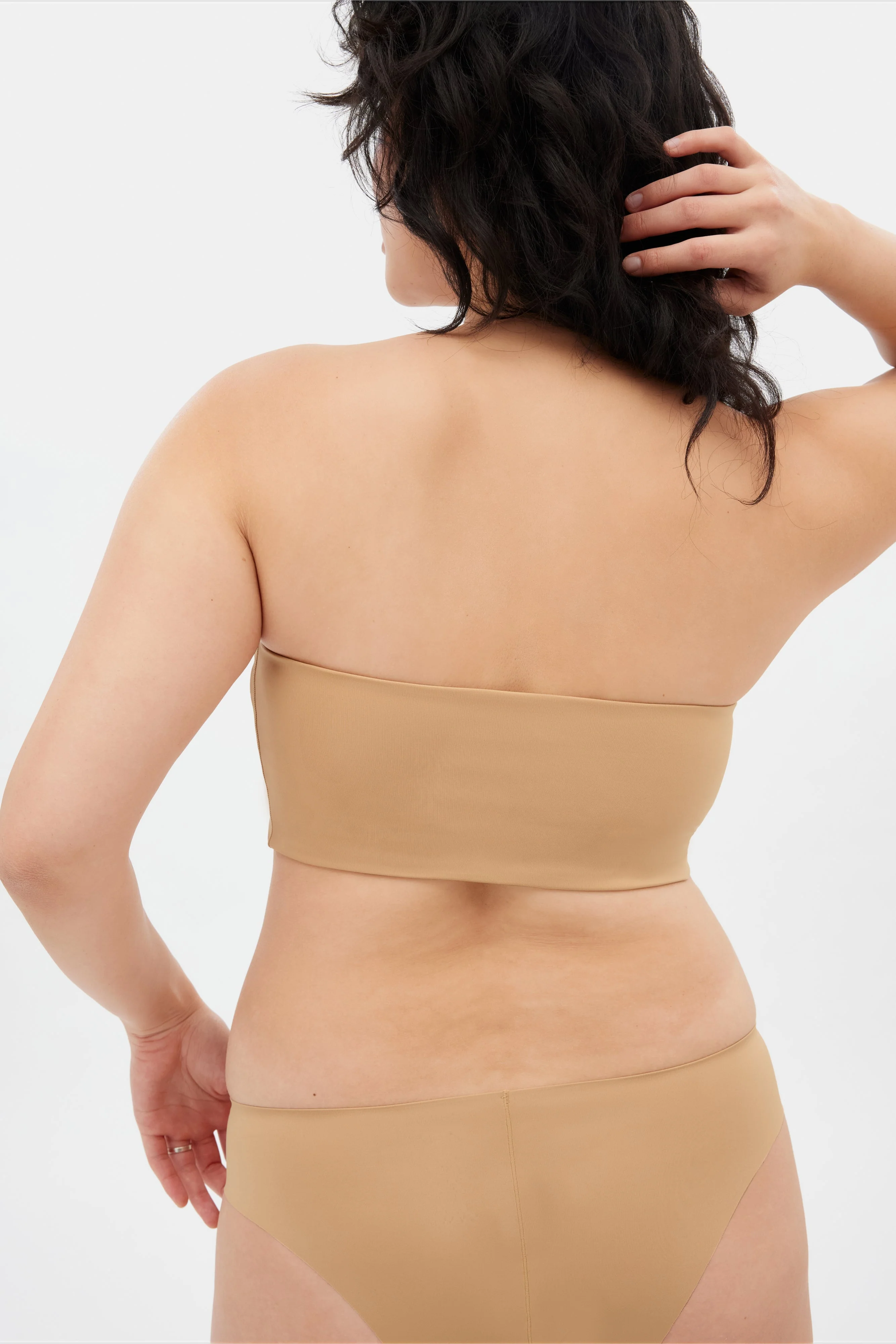 Suede Bandeau Bra - Image 5