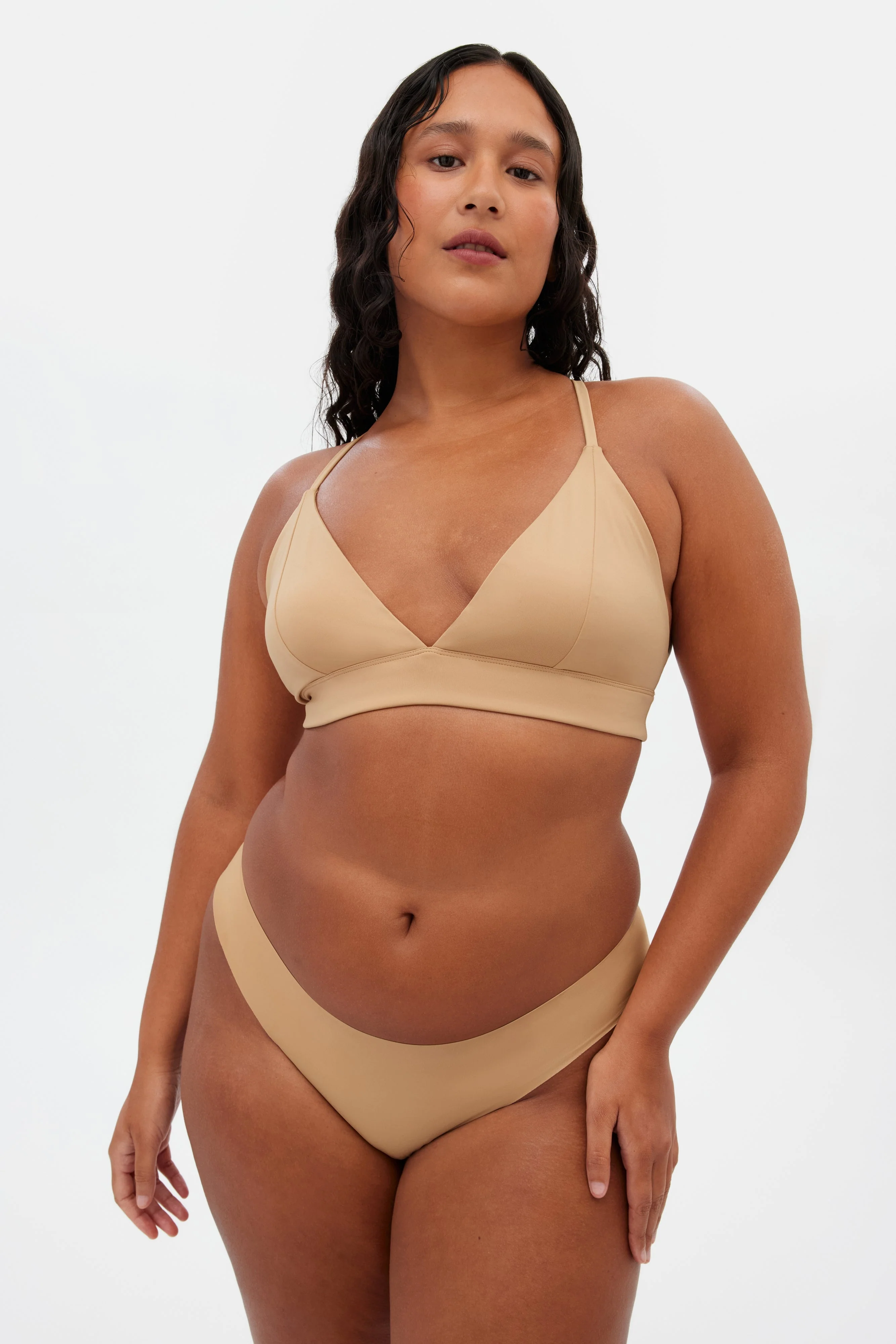 Suede Triangle Bralette - Image 3