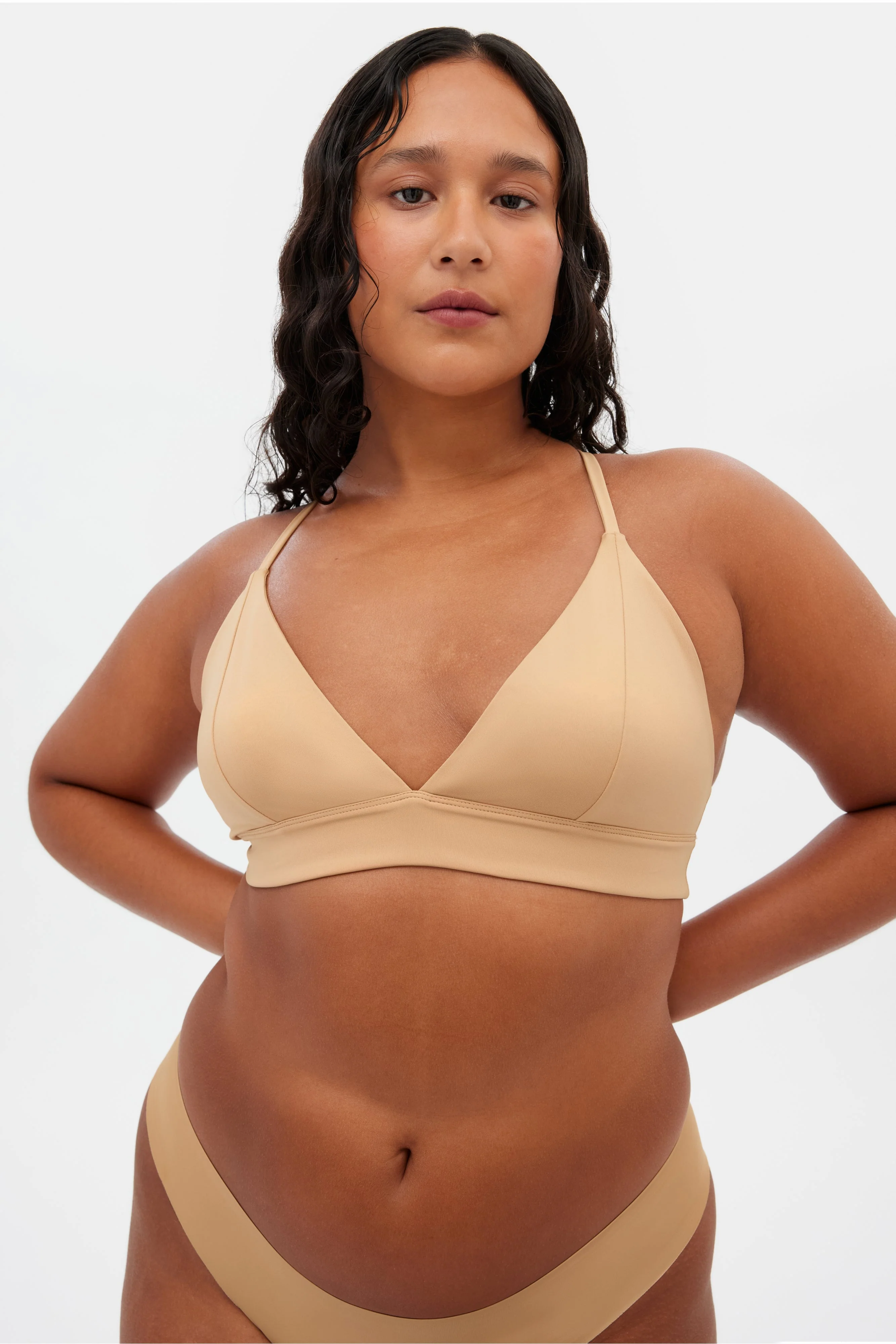 Suede Triangle Bralette - Image 4