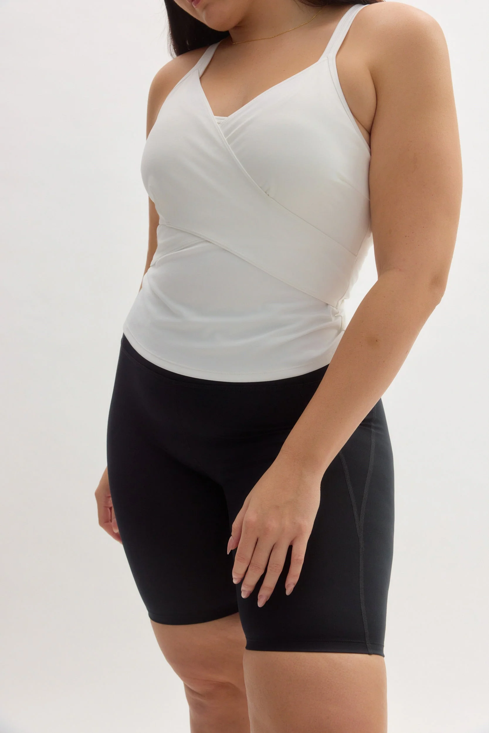 White Tabitha Wrap Tank - Image 5