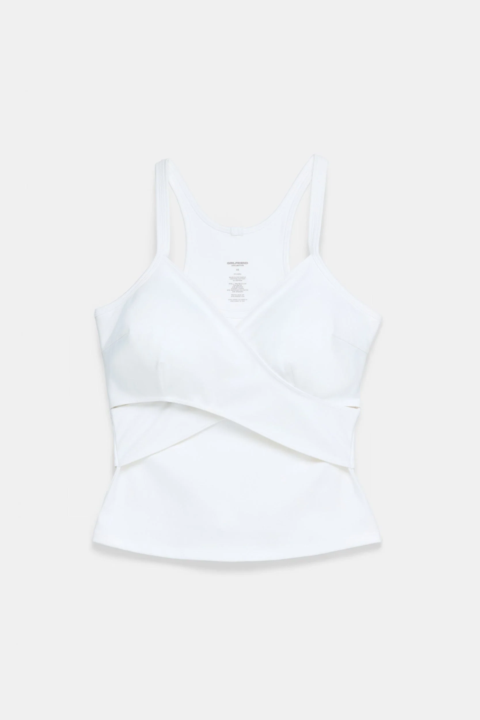 White Tabitha Wrap Tank - Image 6